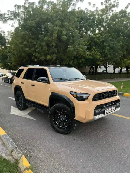 Toyota 4Runner with a 2025-style exterior conversion, front three-quarter view