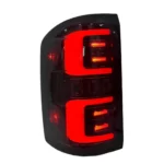 GMC Sierra 1500 MX-SR-07 upgrade tail light, 2014–2018, illuminated view