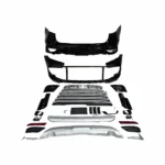 Toyota Highlander exterior body kit components arranged for reference
